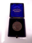 A 1914 WWI medal : The bombardment of Scarborough, none combatants by the German fleet,