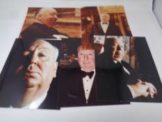 Collection of 20th century Pictorial press original photographs of Alfred Hitchcock.