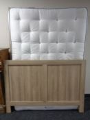 An M&S Natural Plus 1000 mattress and contemporary double bed frame