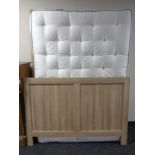An M&S Natural Plus 1000 mattress and contemporary double bed frame
