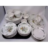 Fifty-three pieces of Royal Doulton The Majestic Collection Newhampshire tea and dinner china