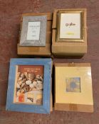 Four crates of photo frames - Four different lines comprising twenty one 10 cm x 15 cm silvered