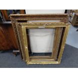 Three 19th century gilt frames