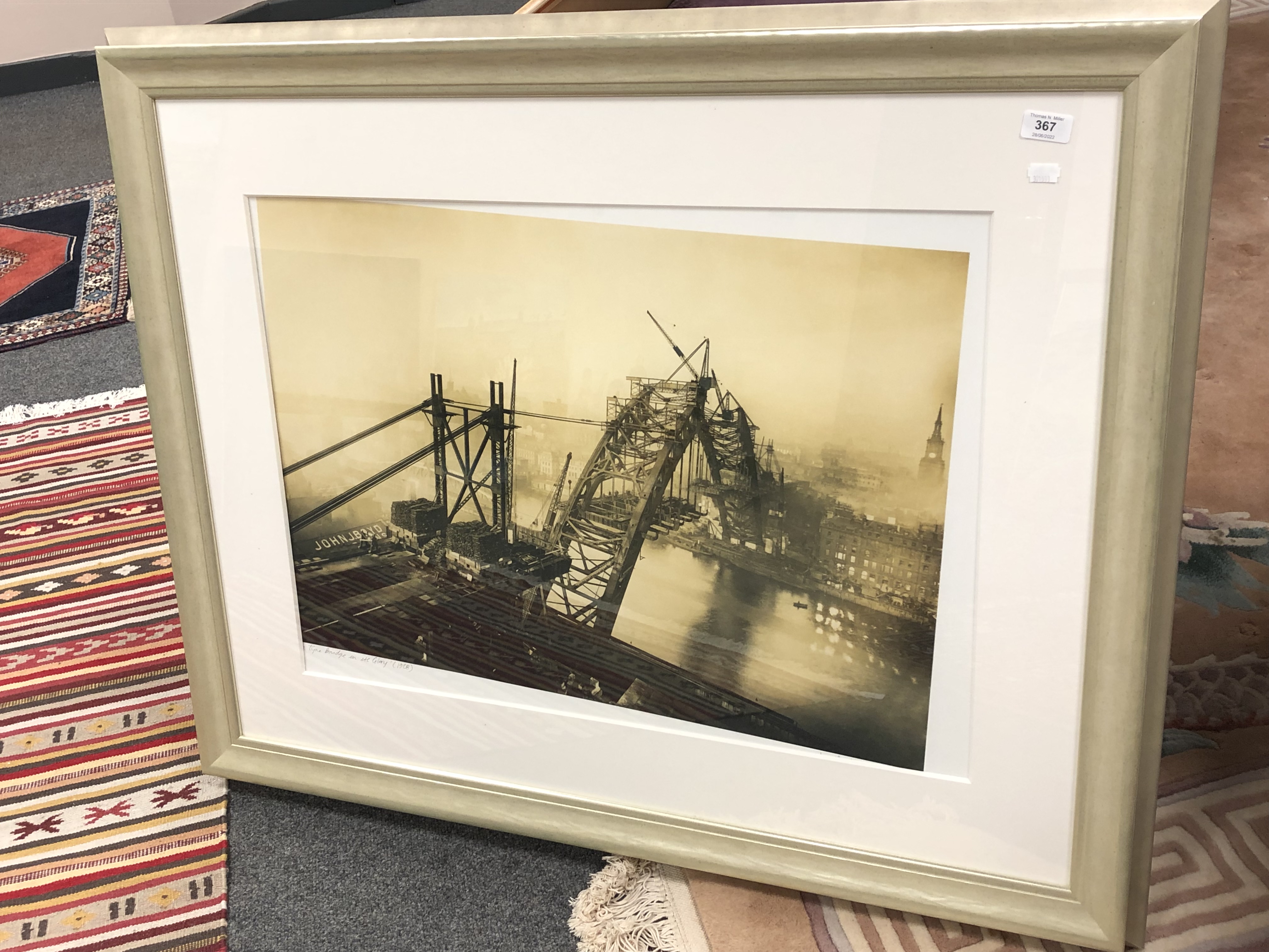 After Jan Radwanski : The Tyne Bridge in its Glory, photographic print, 74 cm x 54 cm,