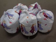 Five Disney Frozen bean bags