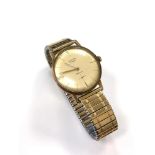 A gent's 9ct gold Rotary wristwatch on plated expanding strap CONDITION REPORT: