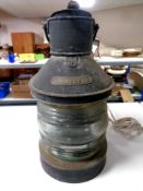 A vintage ship's masthead lamp (converted)
