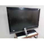 A LG 37" LCD TV with remote