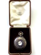 A good silver half hunter pocket watch CONDITION REPORT: In going order