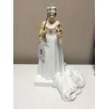 A Coalport china figure : HM Queen Elizabeth - To Celebrate the Diamond Jubilee of Her Majesty