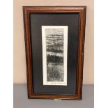 David Belilios : Aydon say, etching, 3/25, signed, 19 cm x 6 cm.