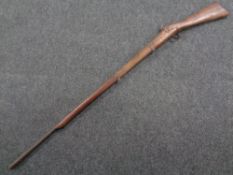A replica musket (non-firing,