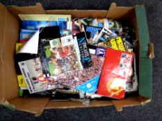 A box containing late 20th century football programmes : Newcastle United.