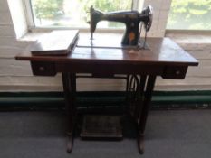 A 20th century Singer treadle sewing machine