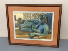 David Belilios : Nude, pastel, signed, 39 cm x 29 cm.
