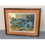 David Belilios : Nude, pastel, signed, 39 cm x 29 cm.