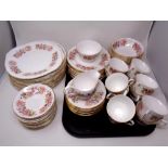 Seventy-five pieces of Colclough tea and dinner china