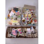 A large quantity of cigarette and tea cards by Wills, John Player,