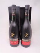 Two bottles of Remy Martin fine champagne cognac boxed (70cl)