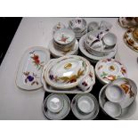 Two trays containing 47 pieces of Royal Worcester Evesham dinner wear,