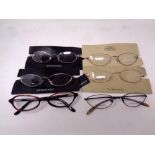 Six pairs of Burberry glasses