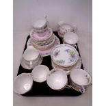 An eighteen piece Royal Albert floral pattern bone china tea service together with a further part