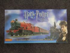 A Hornby Harry Potter and the Prisoner of Azkaban Hogwarts electric train set, boxed.