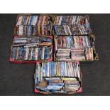 Five boxes of DVD's including children's movies