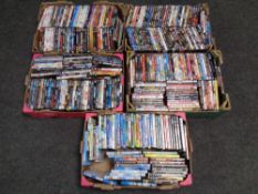 Five boxes of DVD's including children's movies