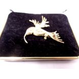 A 9ct gold bird brooch