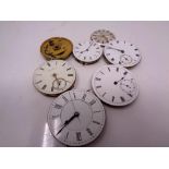 A small quantity of pocket watch movements