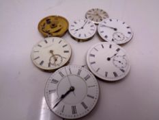 A small quantity of pocket watch movements