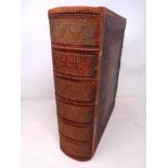 A 19th century leather bound Brown's Holy Bible