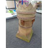 A Victorian Crown chimney pot