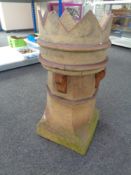 A Victorian Crown chimney pot