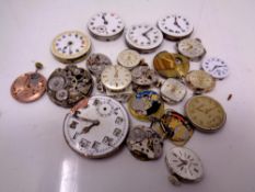 A small quantity of watch movements
