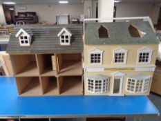 Two contemporary doll's houses,