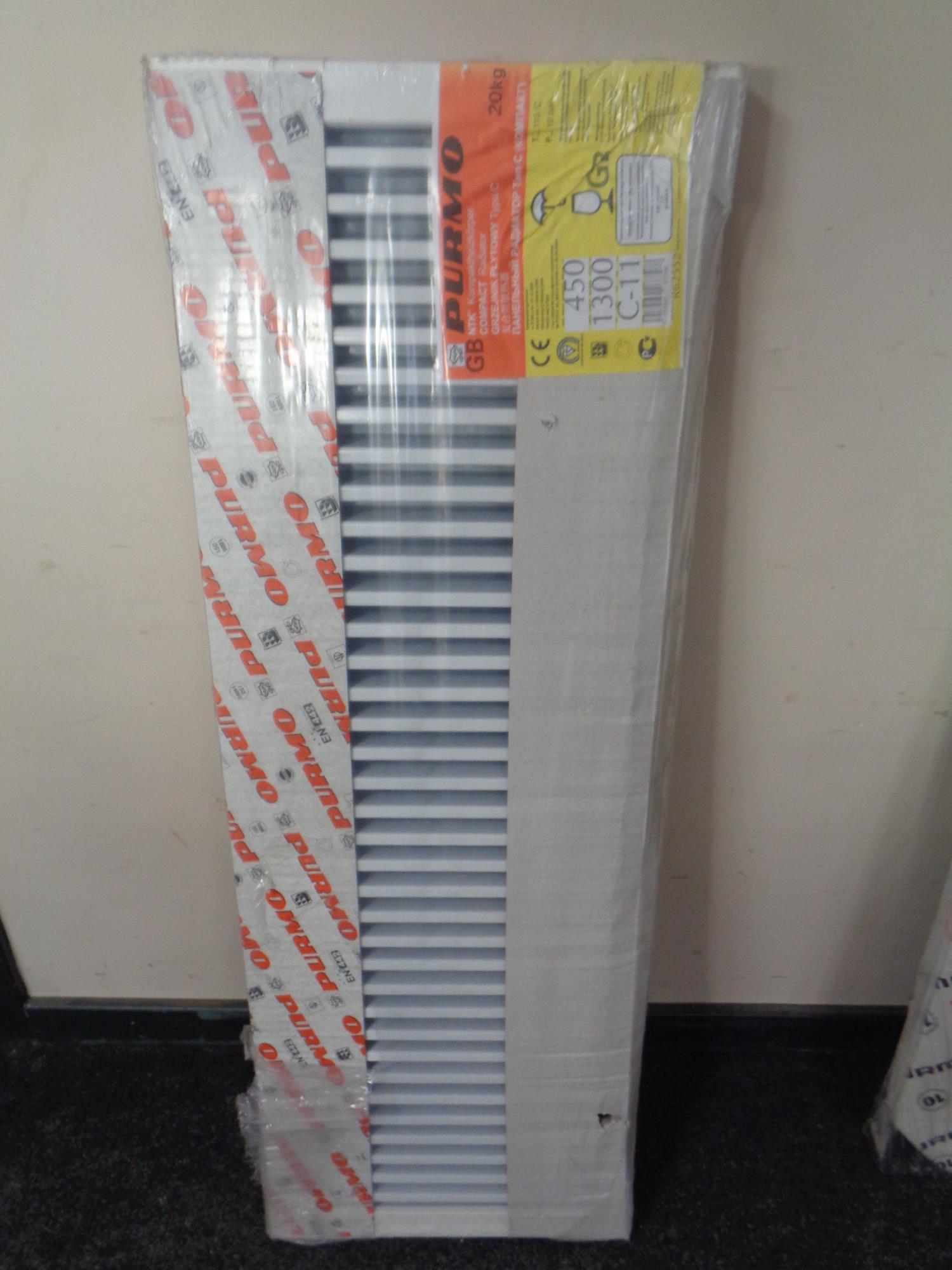 A Purmo 450 x 1300 radiator