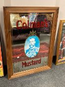 A Coleman's Mustard advertising mirror,