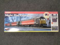 A Hornby Night Mail Express electric train set, boxed.