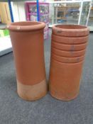 Two chimney pots