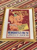 A vintage circus poster : Billy Smart Circus, 32 cm x 49 cm,