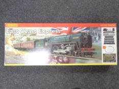 A Hornby 00 gauge East Coast Express electric train set, boxed.