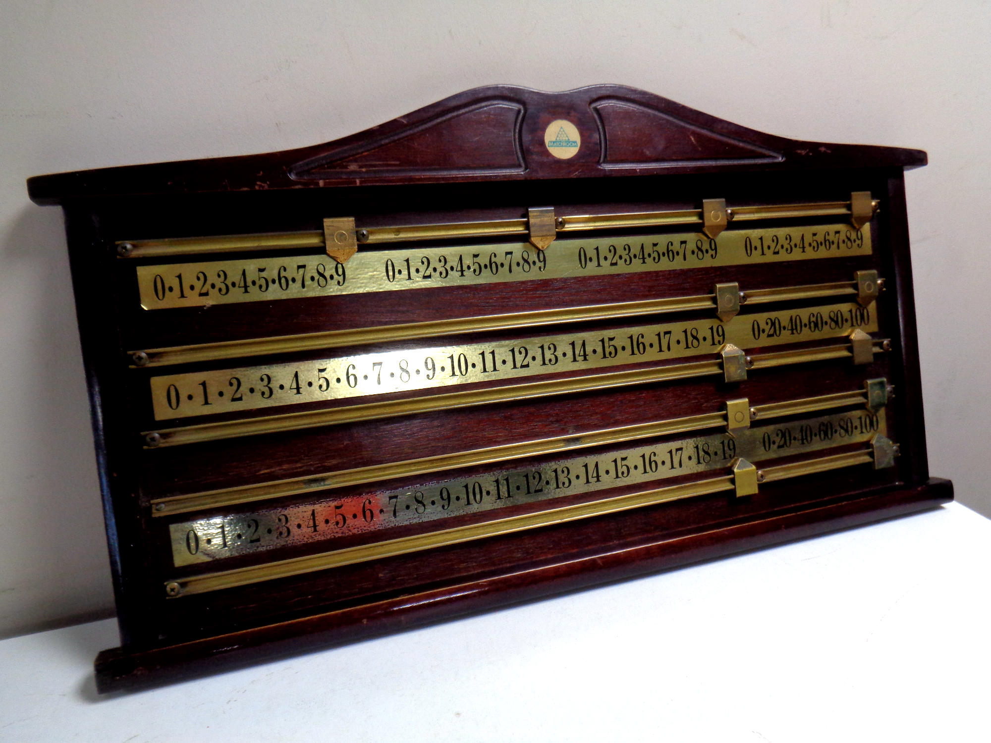 A 'Matchroom' oak and brass snookerboard