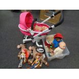 A Silver Cross doll's push chair,