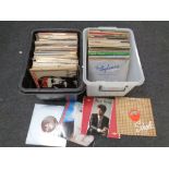 Two crates of vinyl LP's,