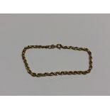 A 9ct gold rope twist bracelet CONDITION REPORT: 1.