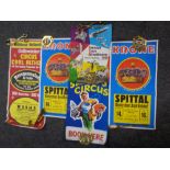 A box of 20th century circus advertising posters