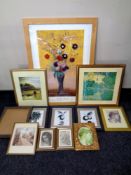 A quantity of assorted framed pictures and prints