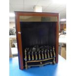 A coal effect electric fireplace by Woodcraft